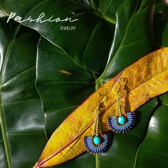 Boho-Chic-Gypsy handmade earrings - Picture 5 of 7